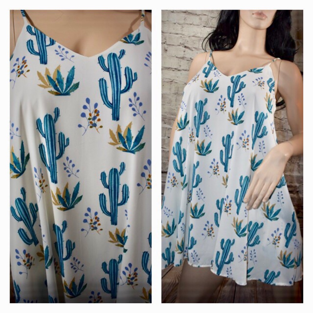 Cactus Ivory with teal dress - Picture 4 of 4
